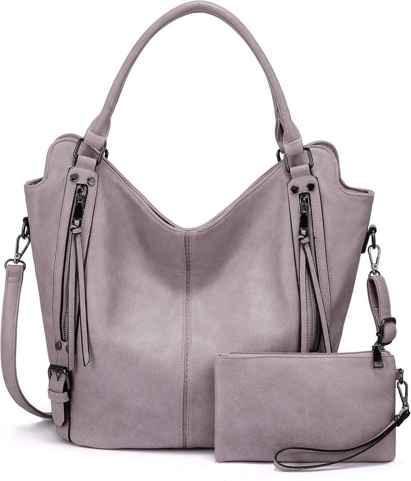 Realer Tote Bag for Women PU Leather Shoulder Bags Fashion Hobo Bags Large Purse and Handbags with Adjustable Shoulder Strap - Image 1